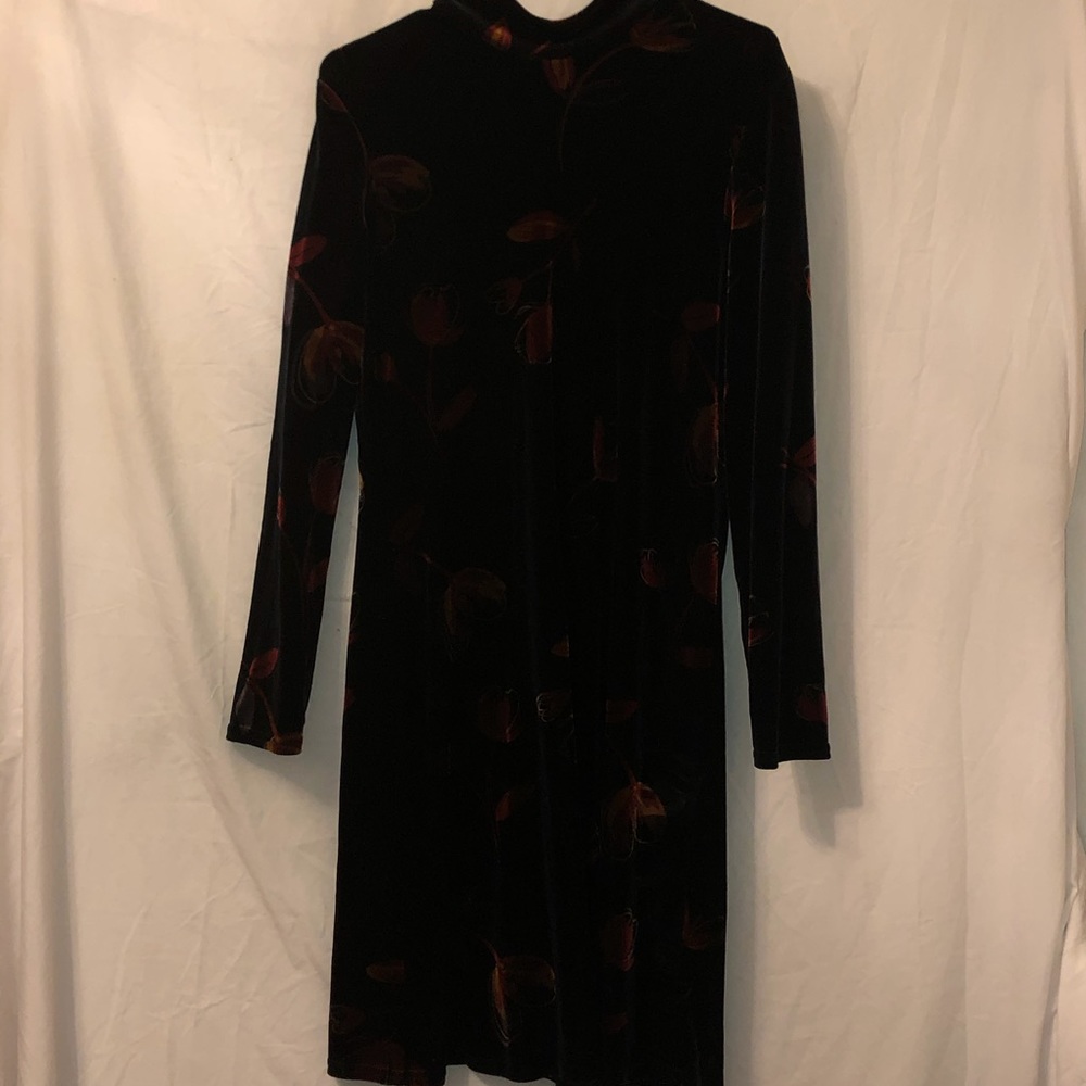 Black & Red Suede dress